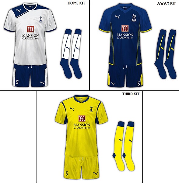 Tottenham Hotspur FC Set Of Fanatasy Kits