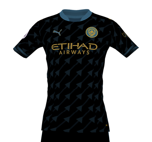 MAN CITY 21-22 FANTASY AWAY KIT (FRONT) 