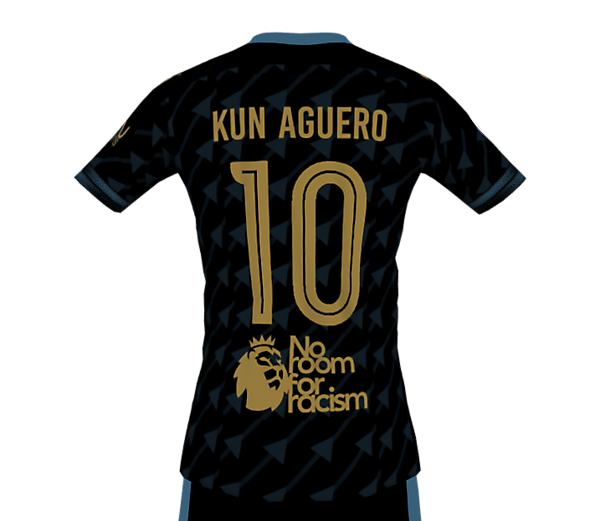 MAN CITY 21-22 FANTASY AWAY KIT (BACK)