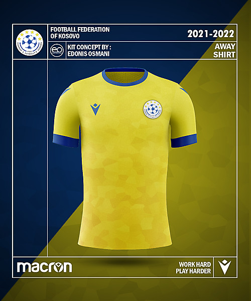 KOSOVOxMACRON - Kosovo Kit Concept - Away Kit 