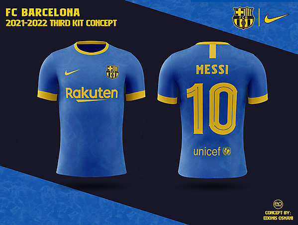 FC Barcelona THIRD Kit Concept 2021-2022 - BARCELONA fantasy kit