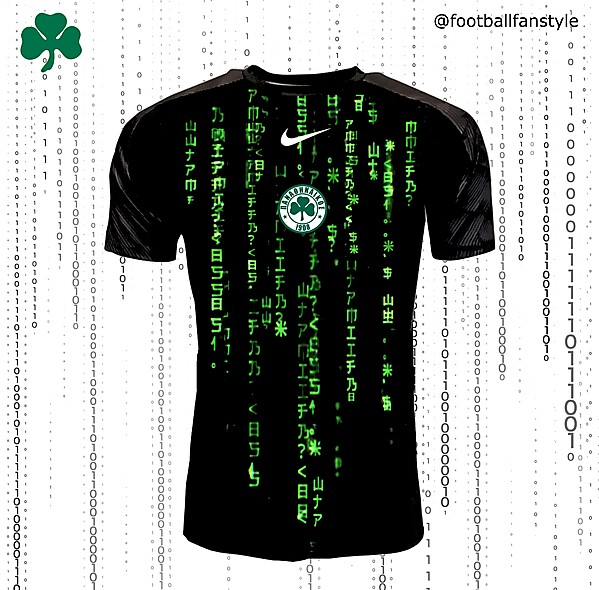 Panathinaïkós FC x Nike x The Matrix away concept kit