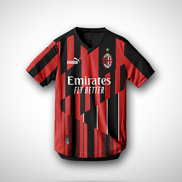 puma AC Milan "History of Stripes" Jersey Concept
