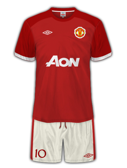 Man utd Umbro Home Kit v2