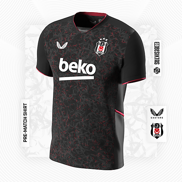 beşiktaş jk pre-match concept x castore