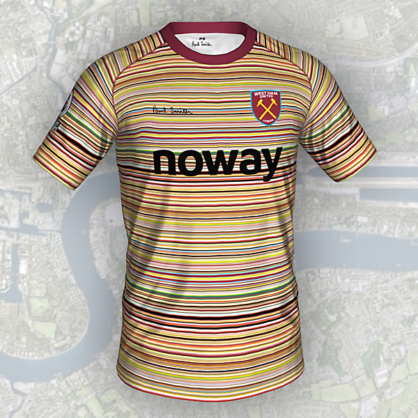 West Ham x Paul Smith Signature Players Away shirt