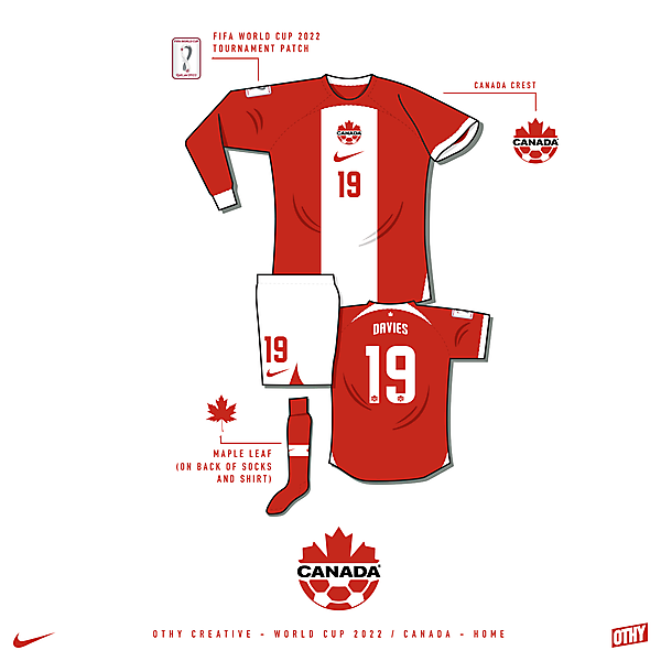 Canada - World Cup 22 - Home kit