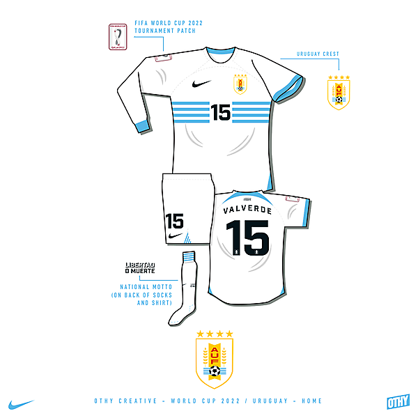 Uruguay - World Cup 22 - Away kit