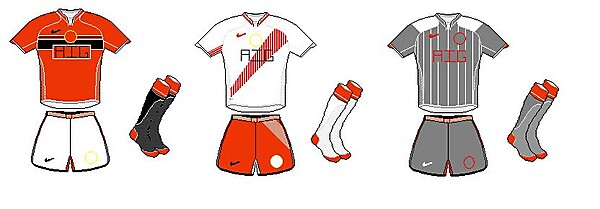 Man utd Kits Home Away and 3rd