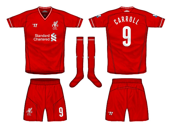 Liverpool Warrior Home Kit 12-13