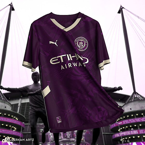 Manchester City x Puma - Third Kit Concept "purple dream"