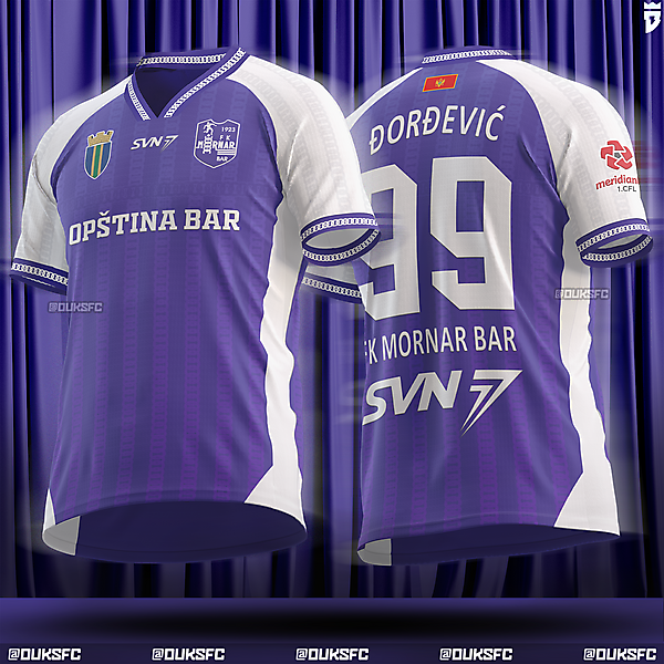 FK Mornar Bar (1.CFL Montenegro) - Home Kit