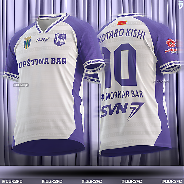 FK Mornar Bar (1.CFL Montenegro) - Away Kit