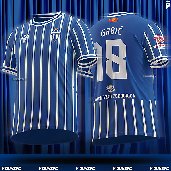 FK Budućnost Podgorica (1.CFL Montenegro) - Home Kit