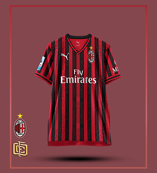 Milan home jersey concept.