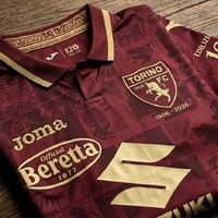 My concept for Torino FC 120th Anniversary Kit! 🐂 Maroon & Gold with vintage details. 1906-2026. What do you think?