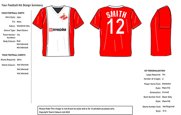 Spartak Moscow Home Kit