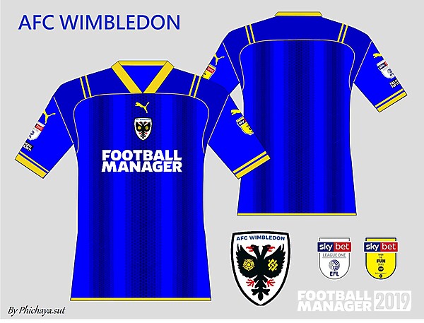 AFC Wimbledon  Home kit 2021