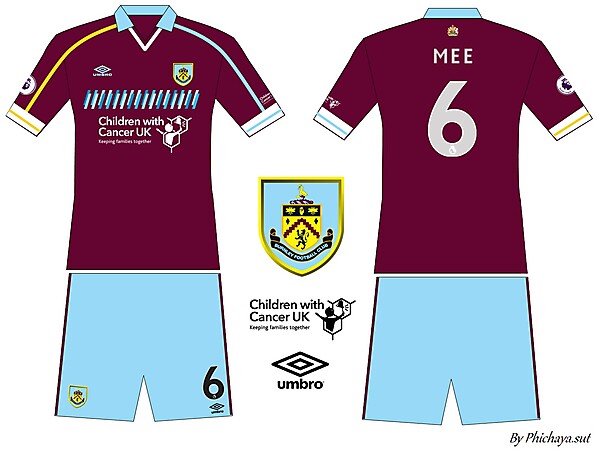 Burnley FC Home kit
