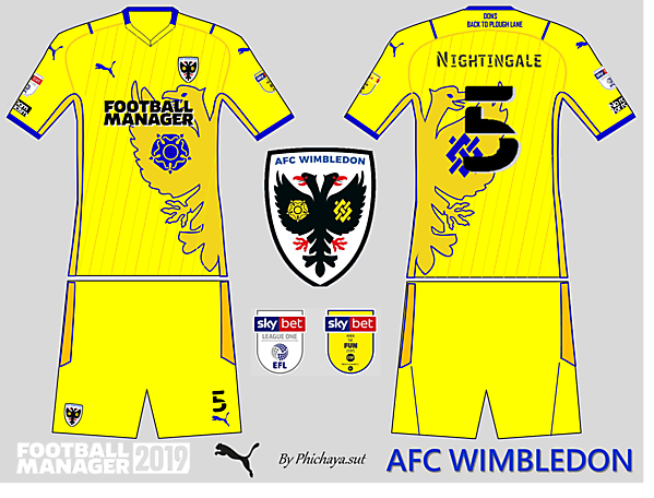 AFC Wimbledon Away kit 2021
