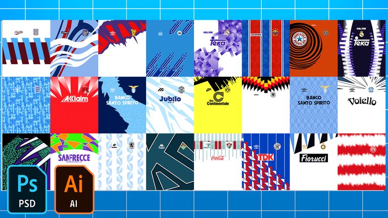 Football/Soccer Classic Jersey Patterns Pack – Part 2