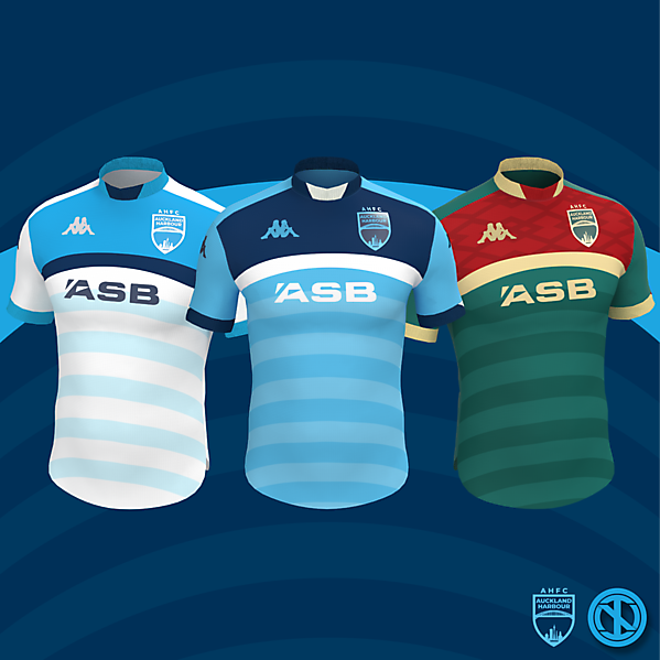 Auckland Harbour | Home, Away and Third Kits