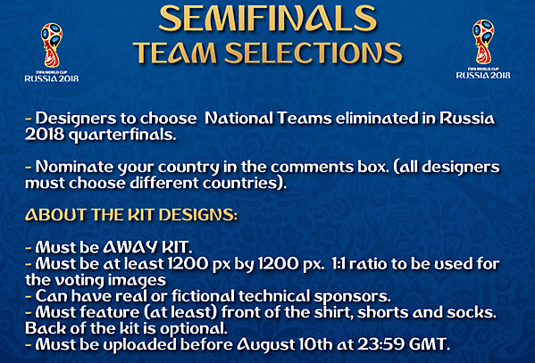 [Semifinals] Team Selections