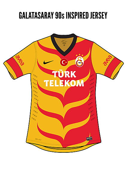 Galatasaray 90s inspired jersey