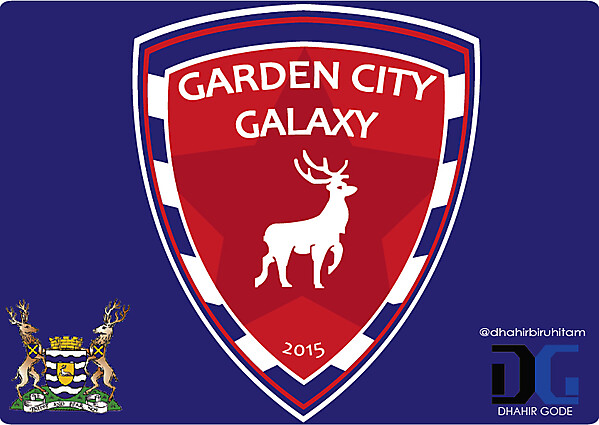 Garden City Galaxy FC Crest Logo