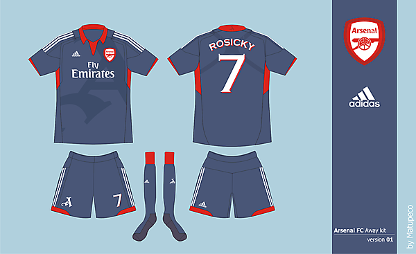 Arsenal FC Adidas Away version 01
