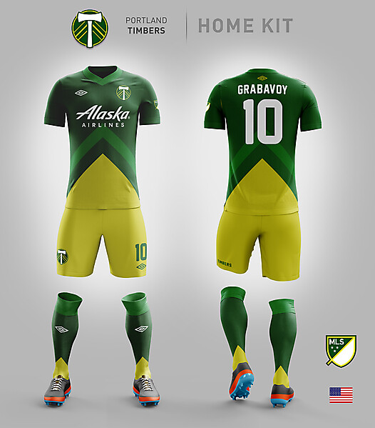 Portland Timbers // HOME KIT