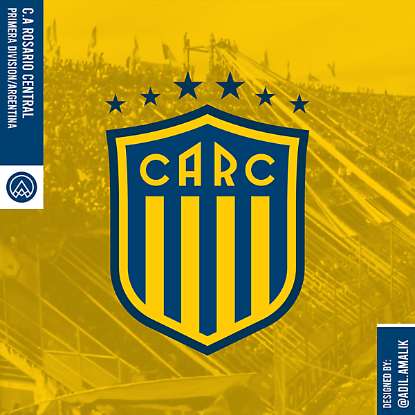 C.A Rosario Central crest redesign