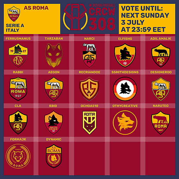 CRCW 308 - VOTING PHASE - AS ROMA