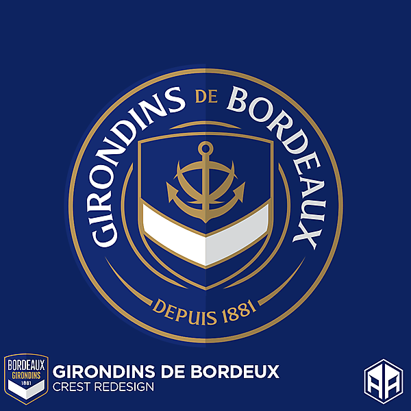Girondins de Bordeaux crest redesign
