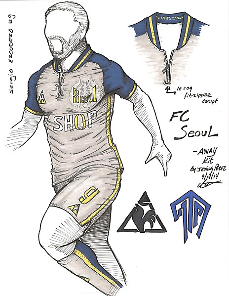 Design Football League - Azure League - MD4 - Away Kit - FC Seoul 