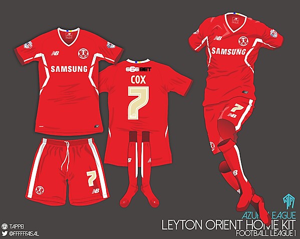 Leyton Orient FC Home Kit AL/MD9