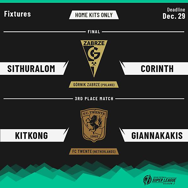 DFSL3 | Final and 3rd Place Match | Fixtures