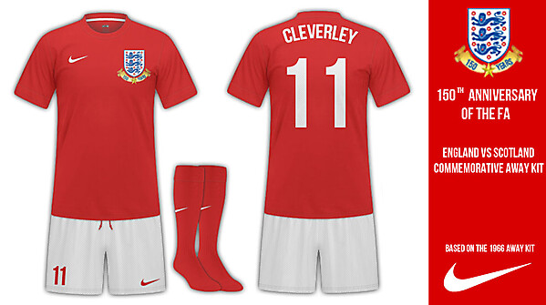 England Away Kit (150th Anniversary)