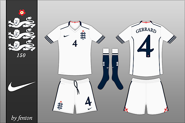 England x 150