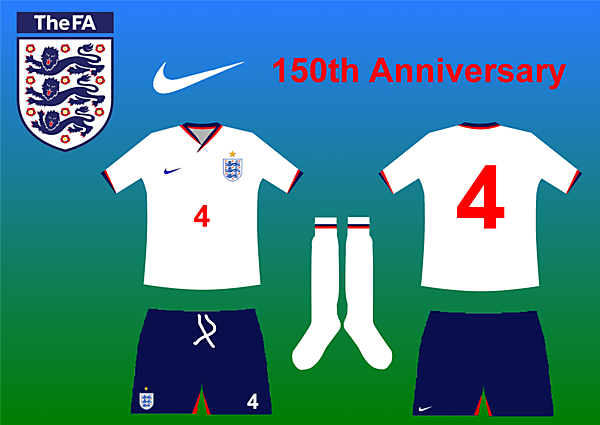 England 150th Anniversary home kit