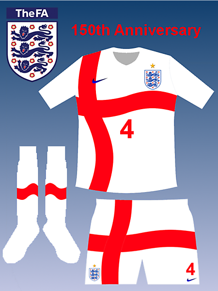 England 150th Anniversary home kit