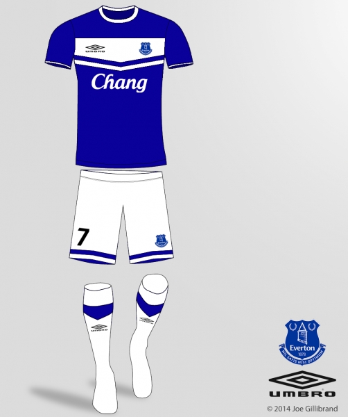 Back on the Scene - The New Everton Kit 14/15 by UMBRO