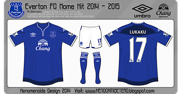 Everton Home Kit 2014 - 2015