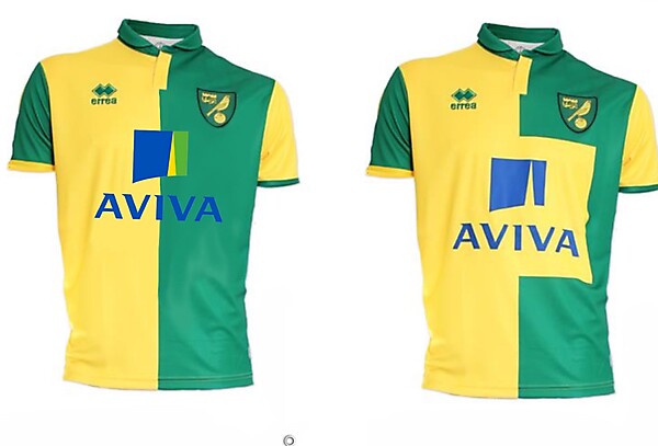 Norwich City home kit, what might have been!