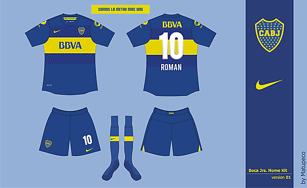 Boca Jrs Home Kit 01