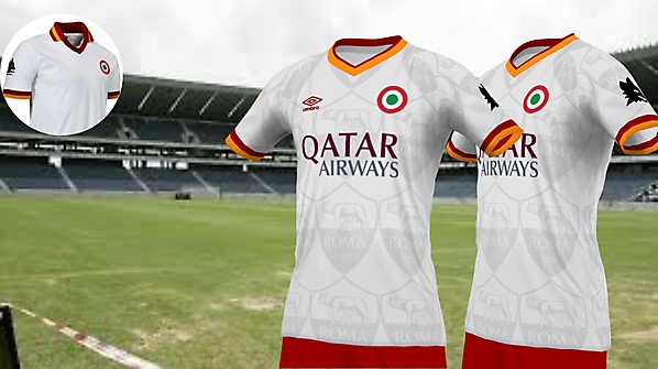 As Roma fan jersey remake