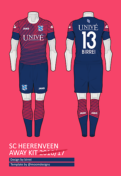 SC Heerenveen Away Kit by me, el Birrei