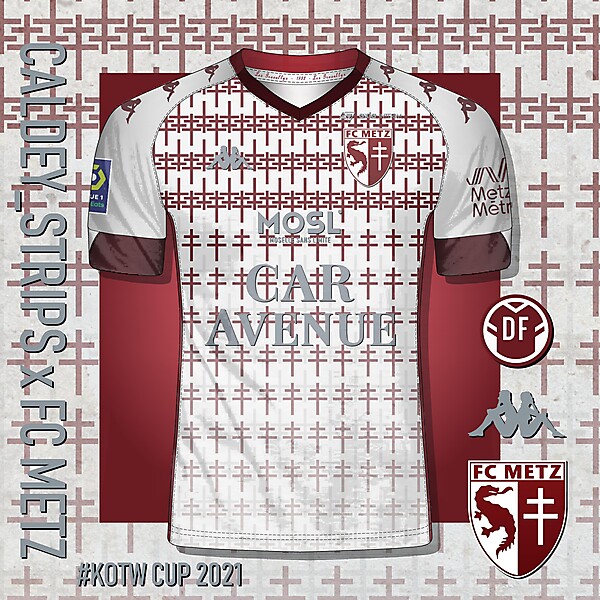 FC METZ | Away Shirt Concept | Caldey_Strips