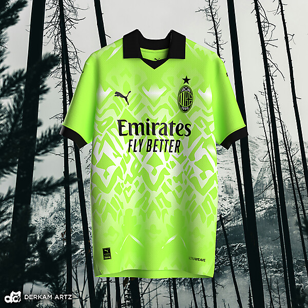 AC Milan x Puma - Third Kit Concept 
