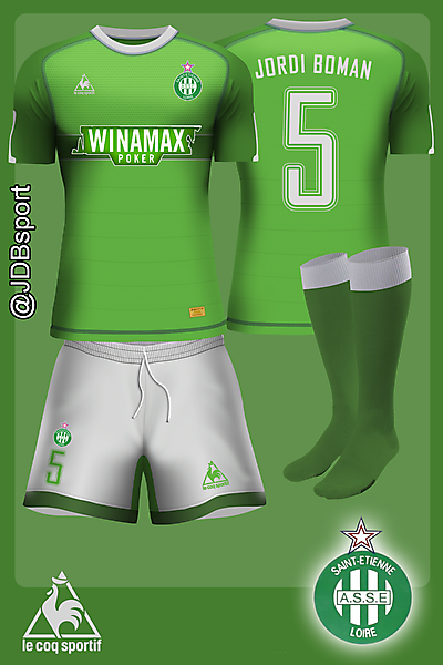 AS Saint Etienne - home kit